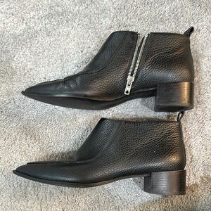 Everlane Black Leather Ankle Boots